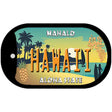 Hawaii Pineapple Novelty Metal Dog Tag Necklace DT-7840