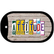 Attitude Plate Art Novelty Metal Dog Tag Necklace DT-7846