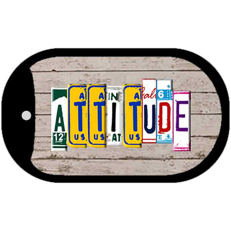 Attitude Plate Art Novelty Metal Dog Tag Necklace DT-7846