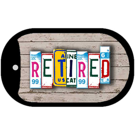 Retired Plate Art Novelty Metal Dog Tag Necklace DT-7847