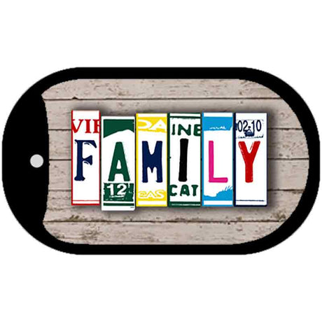 Family Plate Art Novelty Metal Dog Tag Necklace DT-7848