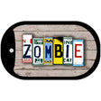 Zombie Plate Art Novelty Metal Dog Tag Necklace DT-7852