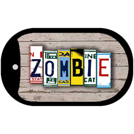 Zombie Plate Art Novelty Metal Dog Tag Necklace DT-7852