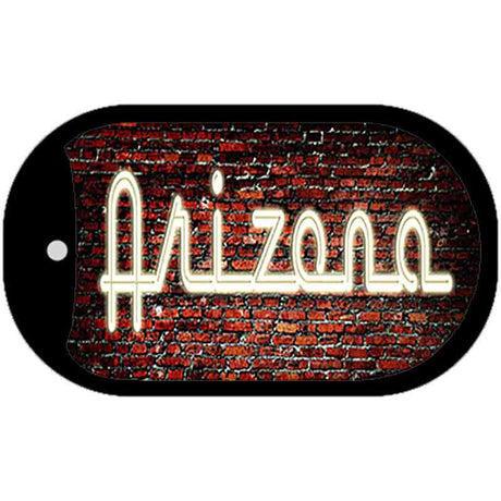 Arizona Neon Sign Novelty Metal Dog Tag Necklace DT-7855