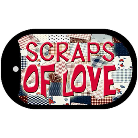 Scraps Of Love Novelty Metal Dog Tag Necklace DT-7864