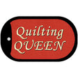 Quilting Queen Novelty Metal Dog Tag Necklace DT-7866