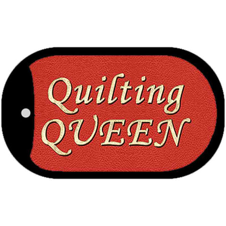 Quilting Queen Novelty Metal Dog Tag Necklace DT-7866