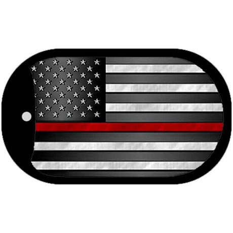 AM Flag Fire Novelty Dog Tag Necklace DT-7901