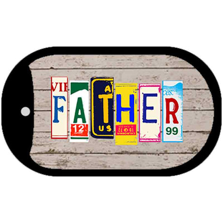 Father Plate Art Novelty Metal Dog Tag Necklace DT-7908