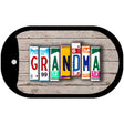 Grandma Plate Art Novelty Metal Dog Tag Necklace DT-7911