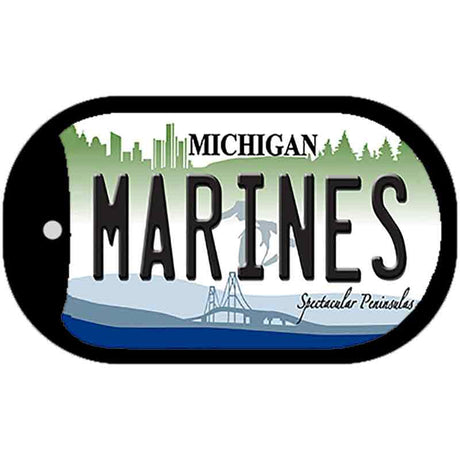 Marines Michigan Novelty Metal Dog Tag Necklace DT-7914