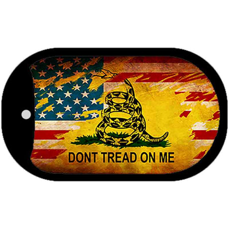 Do Not Tread On Me Metal Novelty Dog Tag Necklace DT-7925