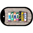 Namaste Plate Art Novelty Metal Dog Tag Necklace DT-7944