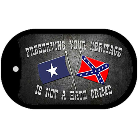 Preserving Heritage Not A Crime Novelty Metal Dog Tag Necklace DT-7962