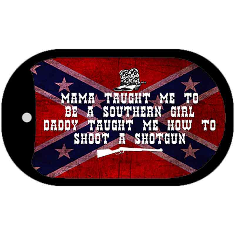 Mama Taught Me Novelty Metal Dog Tag Necklace DT-7965
