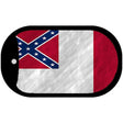 Third Confederate Flag Novelty Metal Dog Tag Necklace DT-7980