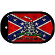 Confederate Dont Tread Novelty Metal Dog Tag Necklace DT-7984