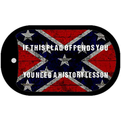 History Lesson Novelty Metal Dog Tag Necklace DT-8001