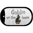 Goblin On The Loose Novelty Metal Dog Tag Necklace DT-8008