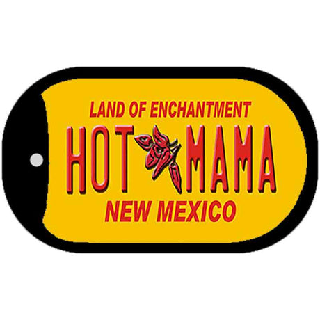 Hot Mama Yellow New Mexico Novelty Metal Dog Tag Necklace DT-8009