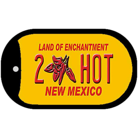 2 Hot Yellow New Mexico Novelty Metal Dog Tag Necklace DT-8010