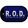 Retired on Duty Novelty Dog Tag Necklace DT-8020