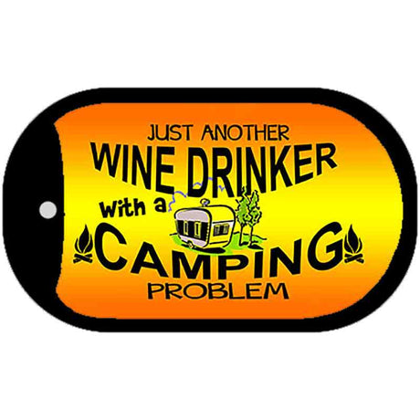 Just Another Wine Drinker Novelty Metal Dog Tag Necklace DT-8029