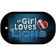 This Girl Loves Her Lions Novelty Metal Dog Tag Necklace DT-8053