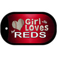 This Girl Loves Her Reds Novelty Metal Dog Tag Necklace DT-8071