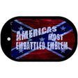 Americas Most Embattled Emblem Novelty Metal Dog Tag Necklace DT-8102