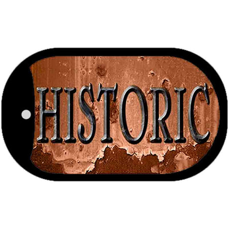 Historic Rusty Novelty Metal Dog Tag Necklace DT-8112