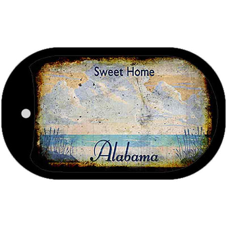 Alabama Rusty Blank Dog Tag Necklace DT-8118