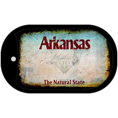 Arkansas Rusty Blank Novelty Metal Dog Tag Necklace DT-8120