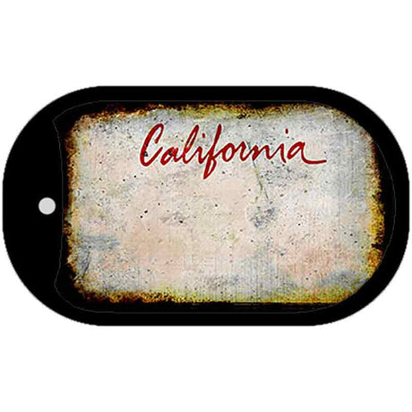 California Rusty Blank Novelty Metal Dog Tag Necklace DT-8121