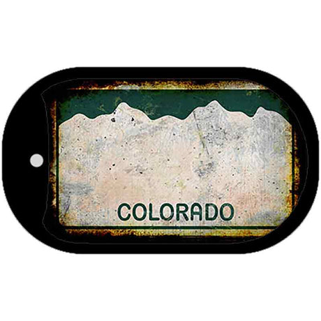 Colorado Rusty Blank Novelty Metal Dog Tag Necklace DT-8122