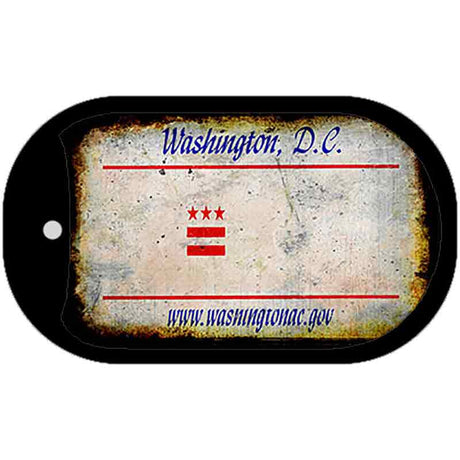 Washington DC Rusty Blank Novelty Metal Dog Tag Necklace DT-8124