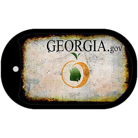 Georgia Rusty Blank Novelty Metal Dog Tag Necklace DT-8127