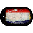 Idaho Rusty Blank Novelty Metal Dog Tag Necklace DT-8129