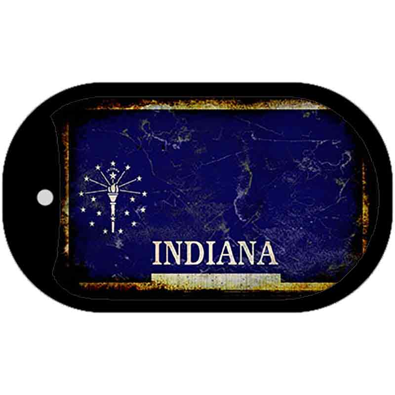 Indiana Rusty Blank Novelty Metal Dog Tag Necklace DT-8131