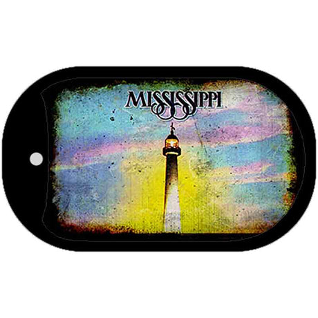 Mississippi Rusty Blank Novelty Metal Dog Tag Necklace DT-8141