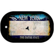 New York Rusty Blank Novelty Metal Dog Tag Necklace DT-8148