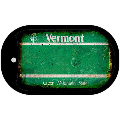 Vermont Rusty Blank Novelty Metal Dog Tag Necklace DT-8162