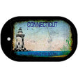 Connecticut Rusty Blank Novelty Metal Dog Tag Necklace DT-8170