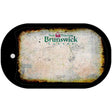 New Brunswick Rusty Blank Novelty Metal Dog Tag Necklace DT-8179