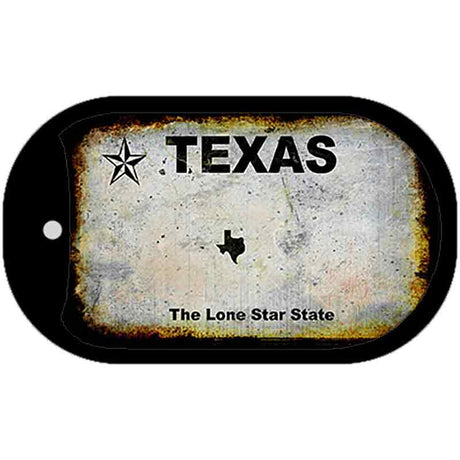 Texas Rusty Blank Novelty Metal Dog Tag Necklace DT-8204