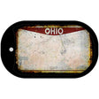 Ohio Rusty Blank Novelty Metal Dog Tag Necklace DT-8206