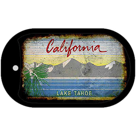 California Lake Tahoe Rusty Blank Novelty Metal Dog Tag Necklace DT-8208