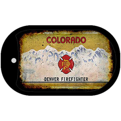 Colorado Denver Firefighter Rusty Blank Novelty Metal Dog Tag Necklace DT-8213