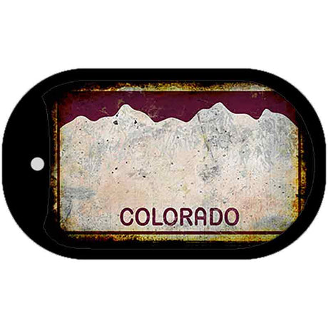 Colorado Rusty Blank Novelty Metal Dog Tag Necklace DT-8214