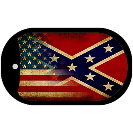 American Confederate Flag Novelty Metal Dog Tag Necklace DT-8230